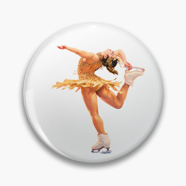 Item preview, Golden Figure Skater – Biellmann Spin Sticker - Alysa Liu  designed and sold by origin-arthouse.