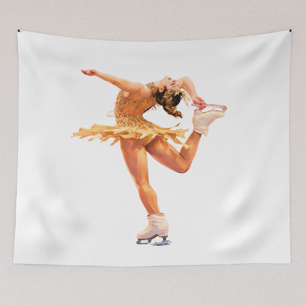 Item preview, Golden Figure Skater – Biellmann Spin Sticker - Alysa Liu  designed and sold by origin-arthouse.