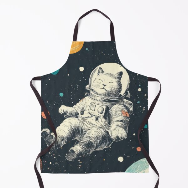 Item preview, Cat floats in space wearing suit designed and sold by anytka.