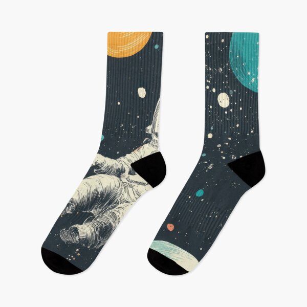 Item preview, Cat floats in space wearing suit designed and sold by anytka.