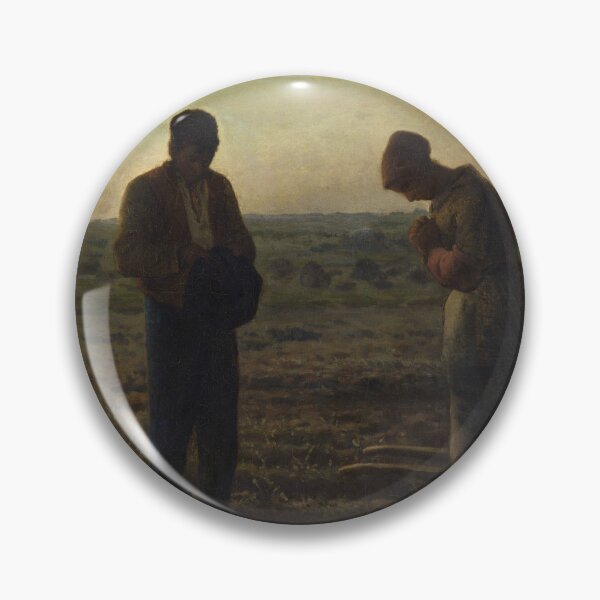 Item preview, Angelus Prayer Realism Painting Rural Farmers for Classic Art Lovers designed and sold by RickE.