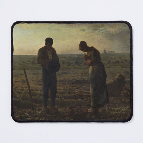 Item preview, Angelus Prayer Realism Painting Rural Farmers for Classic Art Lovers designed and sold by RickE.