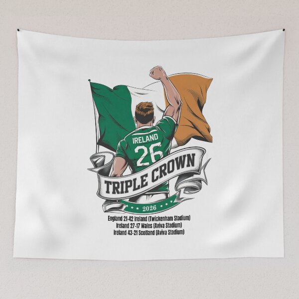 Item preview, Ireland Rugby Triple Crown Victory 2026 Irish Rugby Union designed and sold by CELTIC-DESIGNS.