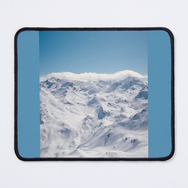 Item preview, snowy mountains crested by fluffy clouds designed and sold by Wakey05.
