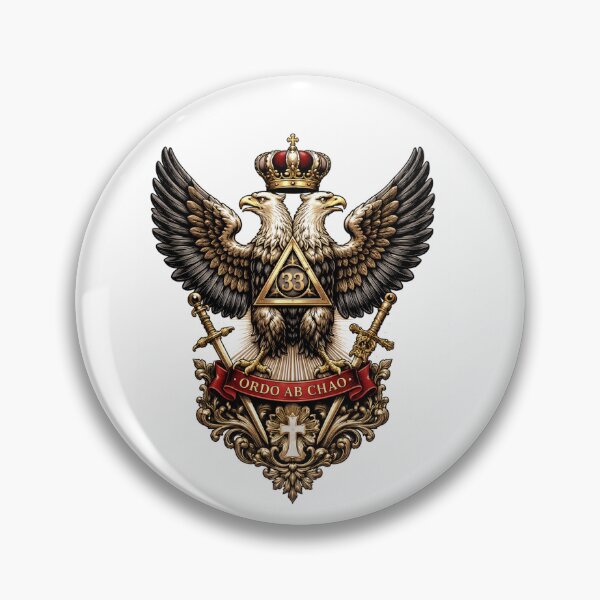 Item preview, 33rd Degree Scottish Rite – Double Headed Eagle “Ordo Ab Chao” Masonic Emblem designed and sold by magicone.