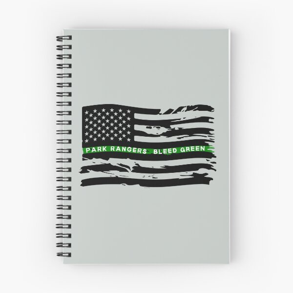 Item preview, Park Rangers Bleed Green Thin Green Line Rustic Flag designed and sold by TomStar Creatives.