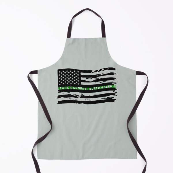 Item preview, Park Rangers Bleed Green Thin Green Line Rustic Flag designed and sold by TomStar Creatives.