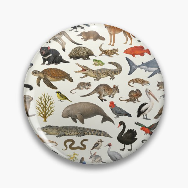 Item preview, Animals of Australia Retro Wildlife Identification Chart designed and sold by kakarikihill.