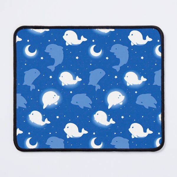 Item preview, Night Sky with Dolphins and Crescent Moon Pattern designed and sold by Piotrek0001.