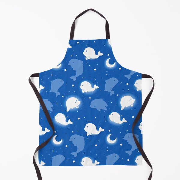 Item preview, Night Sky with Dolphins and Crescent Moon Pattern designed and sold by Piotrek0001.