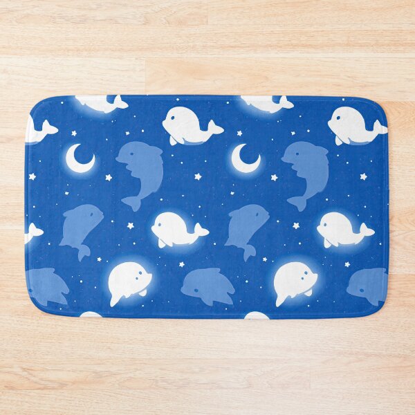 Item preview, Night Sky with Dolphins and Crescent Moon Pattern designed and sold by Piotrek0001.