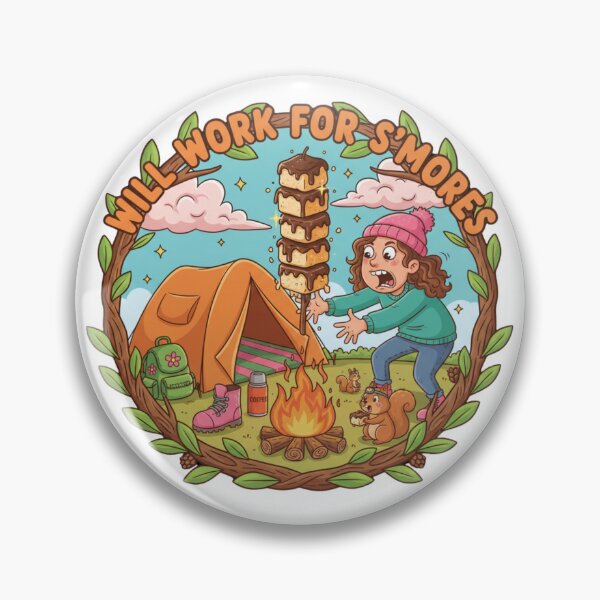 Item preview, Will Work For S'Mores designed and sold by BeastandBanshiLLC.