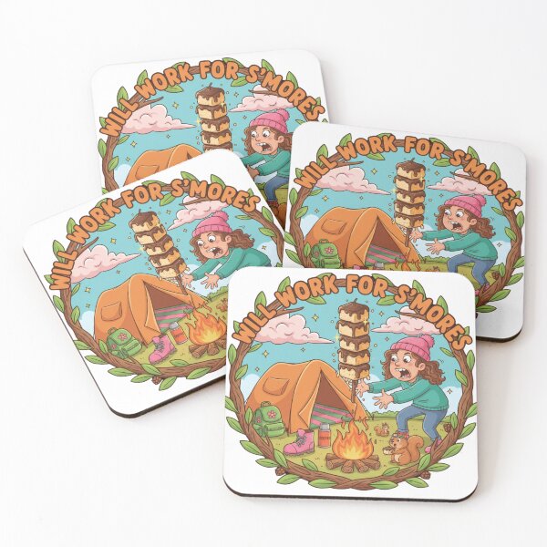 Item preview, Will Work For S'Mores designed and sold by BeastandBanshiLLC.