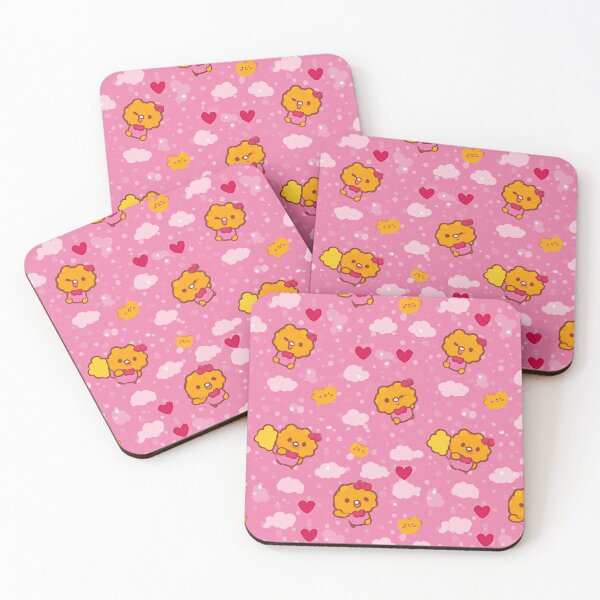 Item preview, Pink Background with Cute Yellow Fish Pattern designed and sold by Piotrek0001.