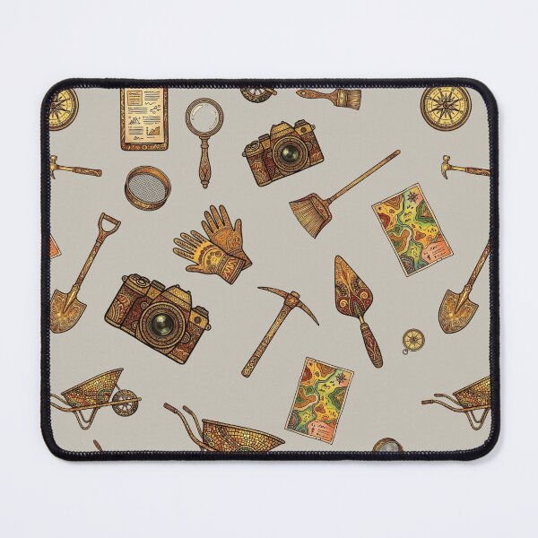 Item preview, Archaeology Toolbox Background Pattern designed and sold by ottrain.