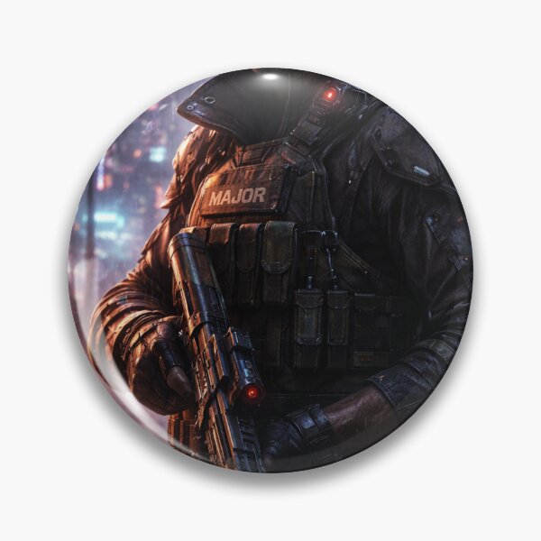 Item preview, Major Gavril “Breaker” Kadec- The hardened officer of Neo Arkham’s corporate wars. designed and sold by Beaurozier.