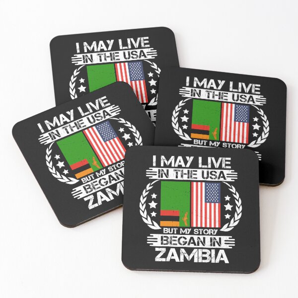 Item preview, I May Live In The USA But My Story Began In Zambia  designed and sold by CosmoKitsch.