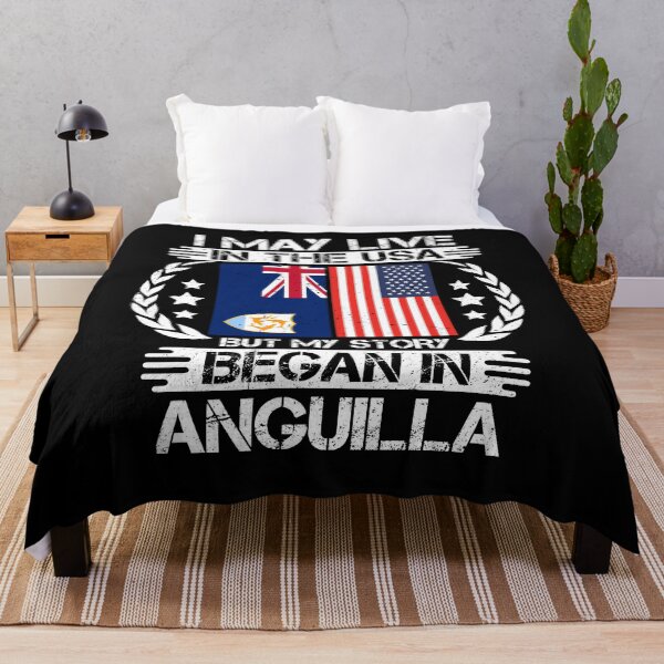 Item preview, I May Live In The USA But My Story Began In Anguilla designed and sold by CosmoKitsch.