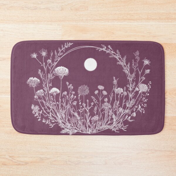 Item preview, Flowers and moon in simple design designed and sold by anytka.