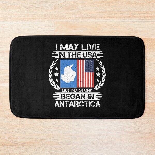 Item preview, I May Live In The USA But My Story Began In Antarctica   designed and sold by CosmoKitsch.