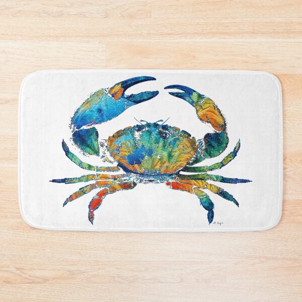 Item preview, Crab Art Colorful Beach Tropical Artwork For Coastal Living designed and sold by Sharon Cummings Art.