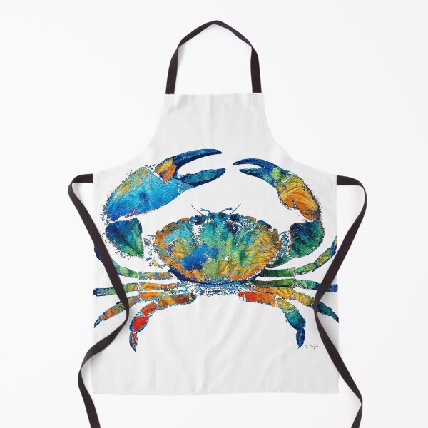 Item preview, Crab Art Colorful Beach Tropical Artwork For Coastal Living designed and sold by Sharon Cummings Art.