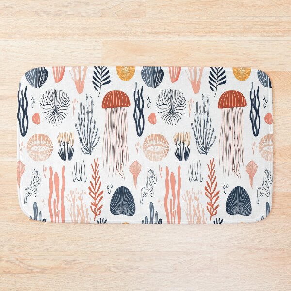 Item preview, Vintage Nautical Corals and Jellyfish Pattern designed and sold by Piotrek0001.