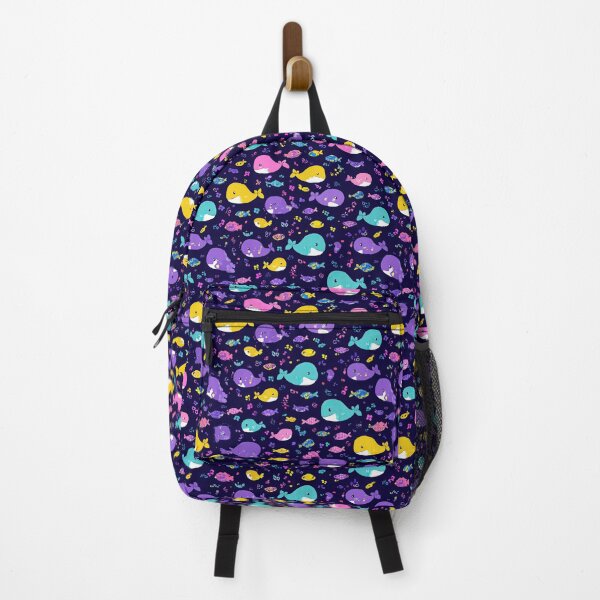 Item preview, Dark Purple with Colorful Glowing Sea Creatures designed and sold by Piotrek0001.