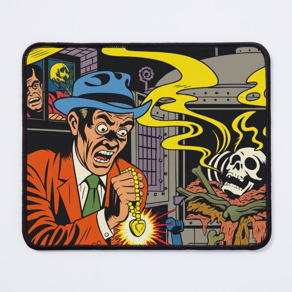 Item preview, Vintage Pulp Horror Comic Skeleton Laboratory for Retro Comic Fans designed and sold by RickE.