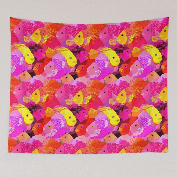 Item preview, Bright Colorful Tropical Fish Abstract Pattern designed and sold by Piotrek0001.