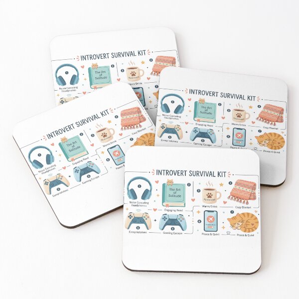 Item preview, Introvert Survival Kit Funny Antisocial Essentials designed and sold by Quiet Mode Studio.