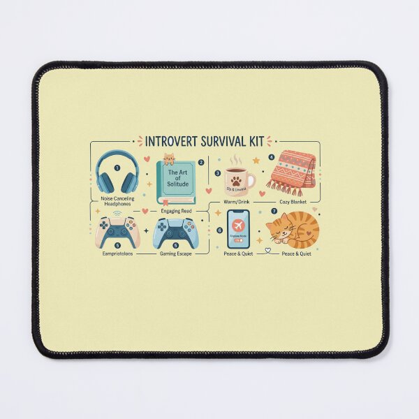 Item preview, Introvert Survival Kit Funny Antisocial Essentials designed and sold by Quiet Mode Studio.