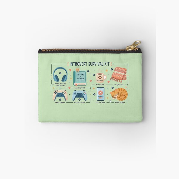Item preview, Introvert Survival Kit Funny Antisocial Essentials designed and sold by Quiet Mode Studio.