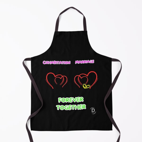 Item preview, Funny Couple Dilemma - Cohabitation vs Marriage Forever Together  Black Version designed and sold by TheItaliandilemma.