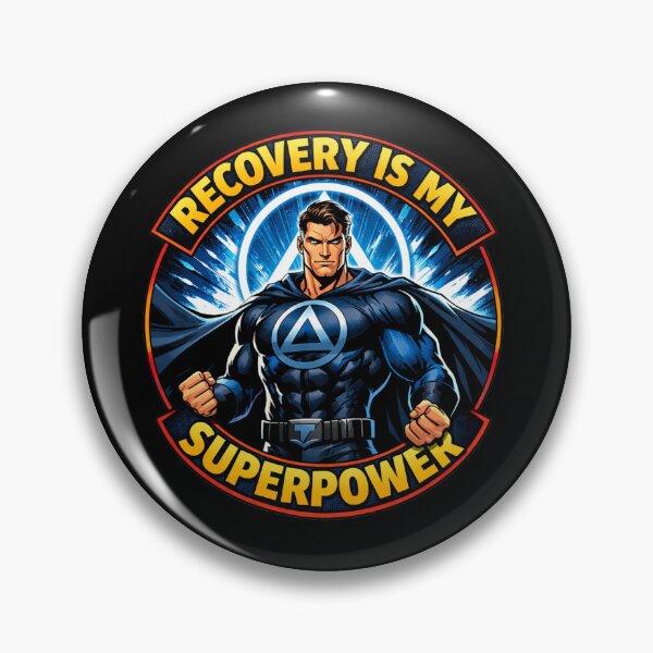 Item preview, AA Recovery Is My Superpower  designed and sold by soul-so-happy.
