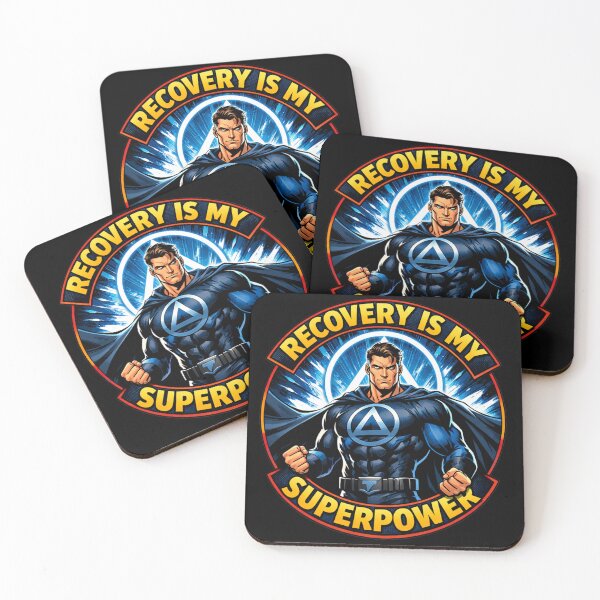 Item preview, AA Recovery Is My Superpower  designed and sold by soul-so-happy.