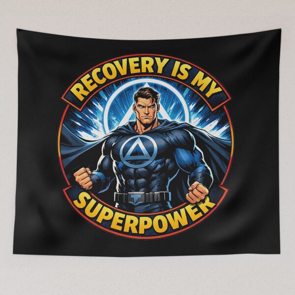 Item preview, AA Recovery Is My Superpower  designed and sold by soul-so-happy.