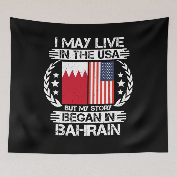 Item preview, I May Live In The USA But My Story Began In Bahrain  designed and sold by CosmoKitsch.
