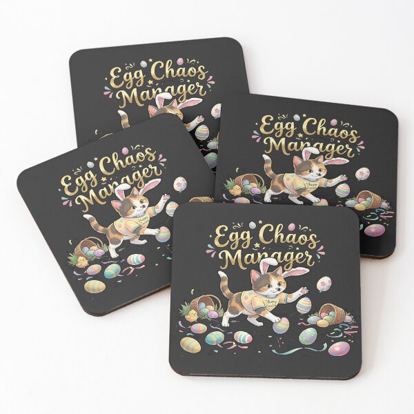Item preview, Egg Chaos Manager Cat Design designed and sold by PawPlanetPro.