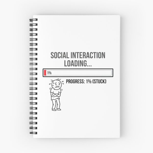 Item preview, Social Interaction Loading Funny Introvert Meme designed and sold by Quiet Mode Studio.