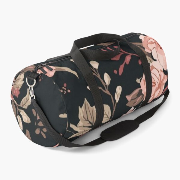 Artikelvorschau, Vintage Floral Pattern on Black – Elegant Dark Flower Aesthetic entworfen und verkauft von LAtelierNoir.