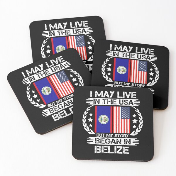 Item preview, I May Live In The USA But My Story Began In Belize  designed and sold by CosmoKitsch.