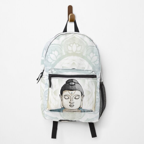 Item preview, Buddha Padma Watercolor - Fawn Coal Peacock - Rainbow Sorbet Halo designed and sold by Irene Estelle.