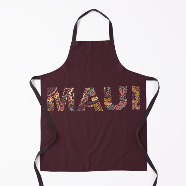 Item preview, Maui - Hawaii - lettering with ornaments designed and sold by PrintableTravel.