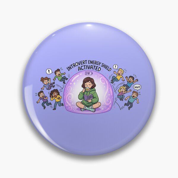Item preview, Introvert Energy Shield Funny Antisocial Humor designed and sold by Quiet Mode Studio.