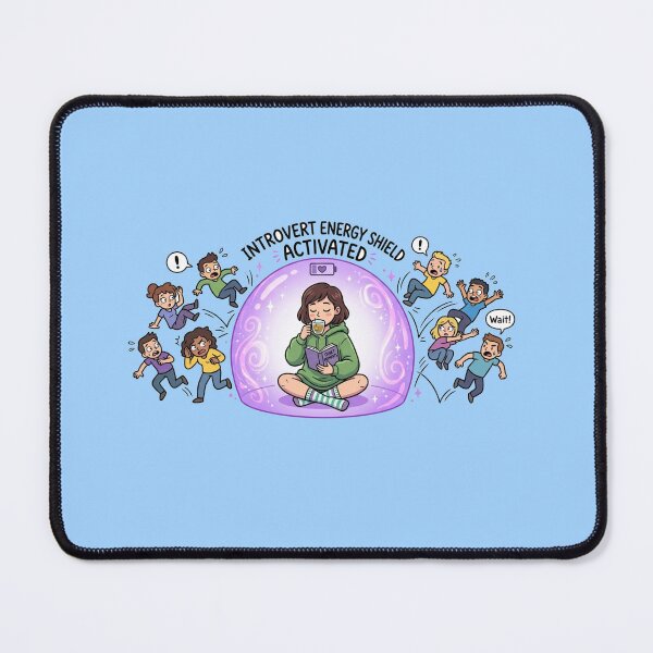 Item preview, Introvert Energy Shield Funny Antisocial Humor designed and sold by Quiet Mode Studio.