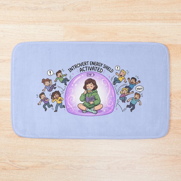 Item preview, Introvert Energy Shield Funny Antisocial Humor designed and sold by Quiet Mode Studio.