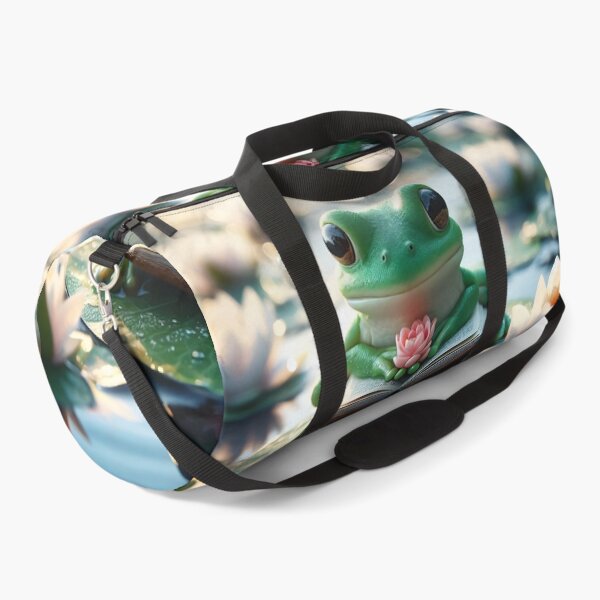 Item preview, Cute Frog Reading Book Lily Pad designed and sold by AI-Only Creations.