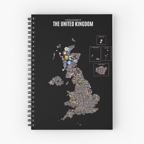 Item preview, Mens footballing map of The United Kingdom designed and sold by Footy-Maps.