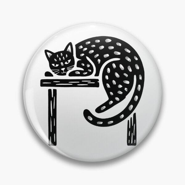Item preview, Black Cat Sleeping on Table - Cozy Minimalist Pet Illustration designed and sold by Pro AguiZoul Art.
